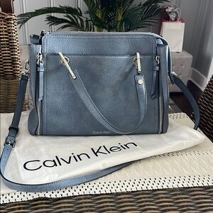 Calvin Klein Blue Crossbody Bag with Adjustable Strap